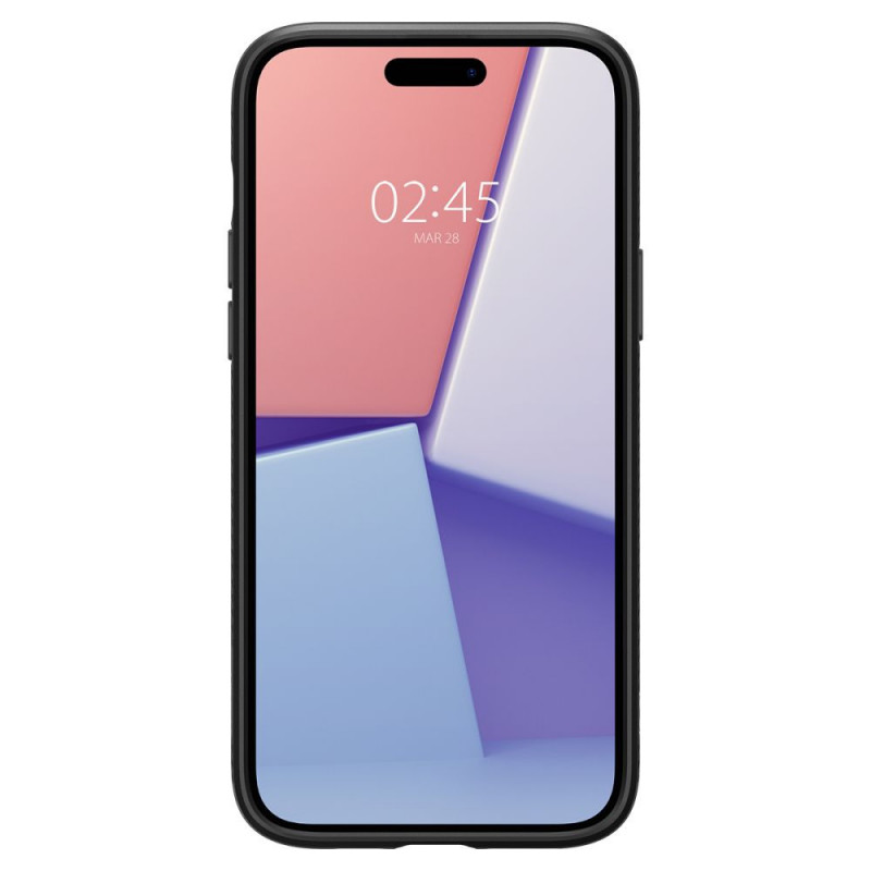 Spigen Liquid Air -suojakotelo Apple iPhone 15 Plus / 14 Plus -puhelimelle, matta musta