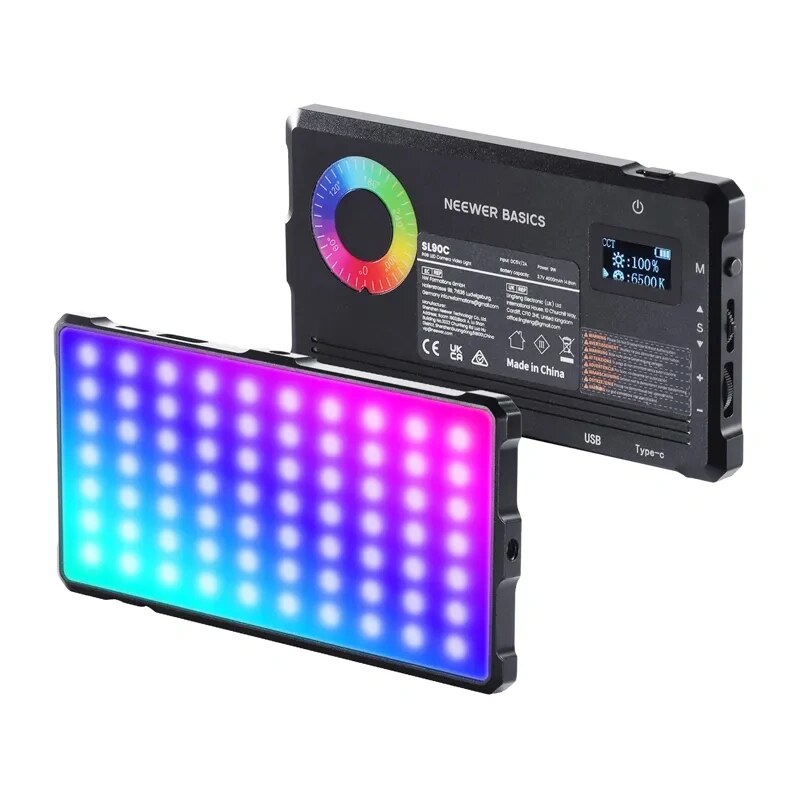Neewer BASICS SL90C -studiovalo, 8 W RGB LED