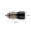 Tech-Protect CC03 2-porttinen autolaturi USB-A / USB-C, PD 75W, musta