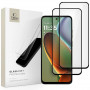 Tech-Protect Glass Fit+ karkaistu lasi Motorola Moto G15 / G15 Power / G05 / E15 -laitteelle, musta (2 kpl)