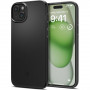 Spigen Thin Fit -suojakotelo Apple iPhone 15 Plus / 14 Plus -puhelimelle, musta