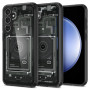 Spigen Ultra Hybrid -suojakotelo Samsung Galaxy S23 FE -puhelimelle, Zero One, tummanharmaa