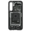 Spigen Ultra Hybrid -suojakotelo Samsung Galaxy S23 FE -puhelimelle, Zero One, tummanharmaa