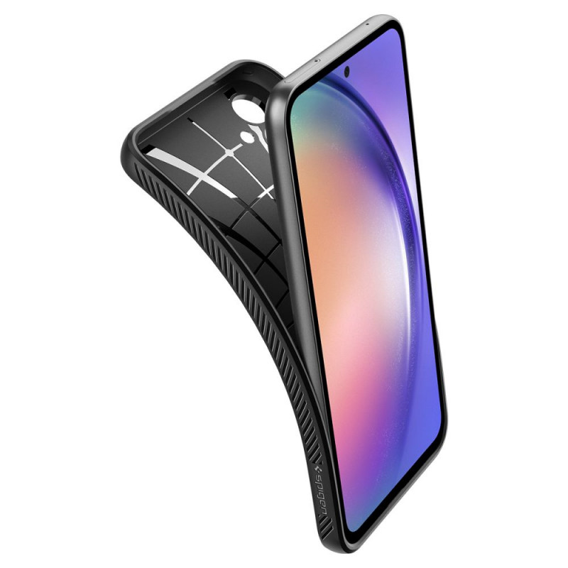 Spigen Liquid Air -kuori Samsung Galaxy A54 5G -puhelimelle, matta musta