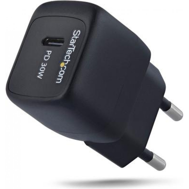 StarTech.com 30 W GaN USB-C -seinälaturi Power Delivery -tekniikalla, PD/PPS (103EB-WALL-CHARGER)