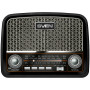 SVEN SRP-555 Radiokaiutin, musta-hopea, 3 W, FM/AM/SW, USB, SD/microSD, akku