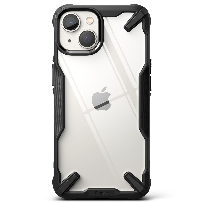 Ringke Fusion-X Design -suojakotelo Apple iPhone 14 Plus / 15 Plus -puhelimelle, musta