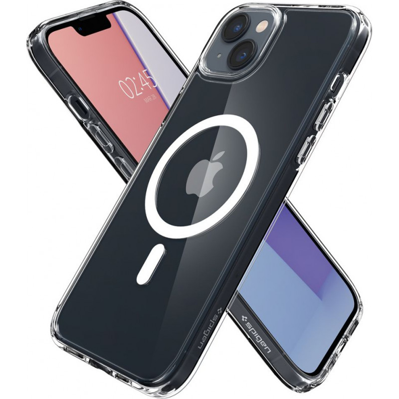 Spigen Ultra Hybrid Mag (ACS05048) MagSafe-kuori Apple iPhone 14:lle, valkoinen