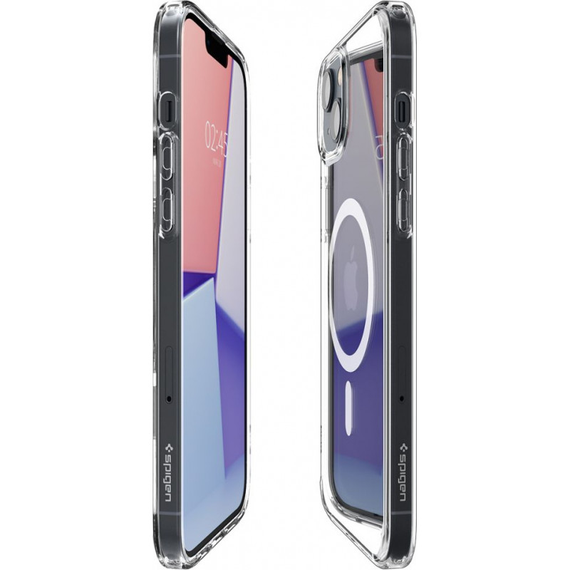 Spigen Ultra Hybrid Mag (ACS05048) MagSafe-kuori Apple iPhone 14:lle, valkoinen