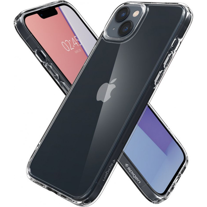 Spigen Ultra Hybrid (ACS05040) -kuori Apple iPhone 14 -puhelimelle, Crystal Clear