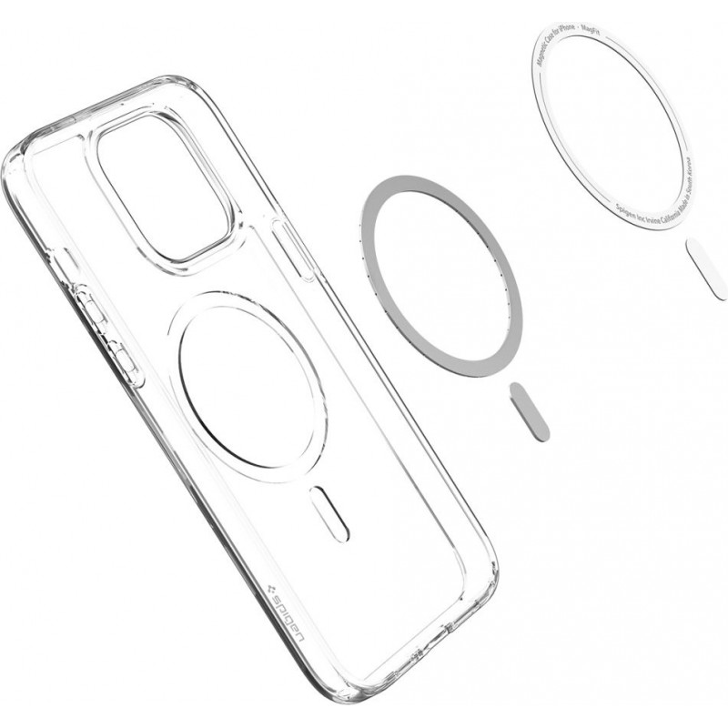 Spigen Ultra Hybrid Mag (ACS04969) MagSafe-kuori Apple iPhone 14 Pro -puhelimelle, valkoinen