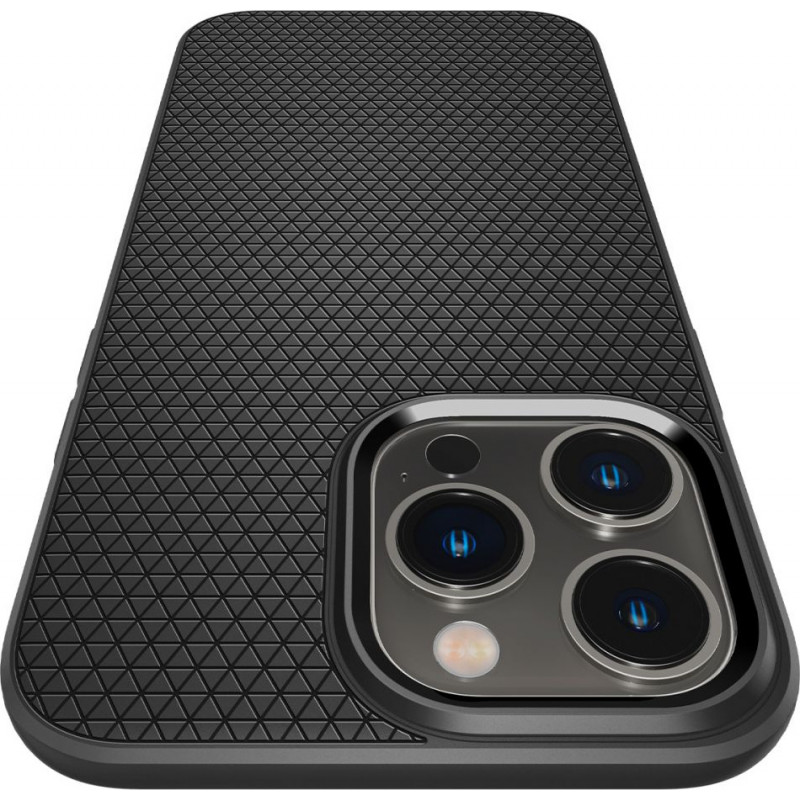 Spigen Liquid Air (ACS04957) kuori Apple iPhone 14 Pro -puhelimelle, matta musta