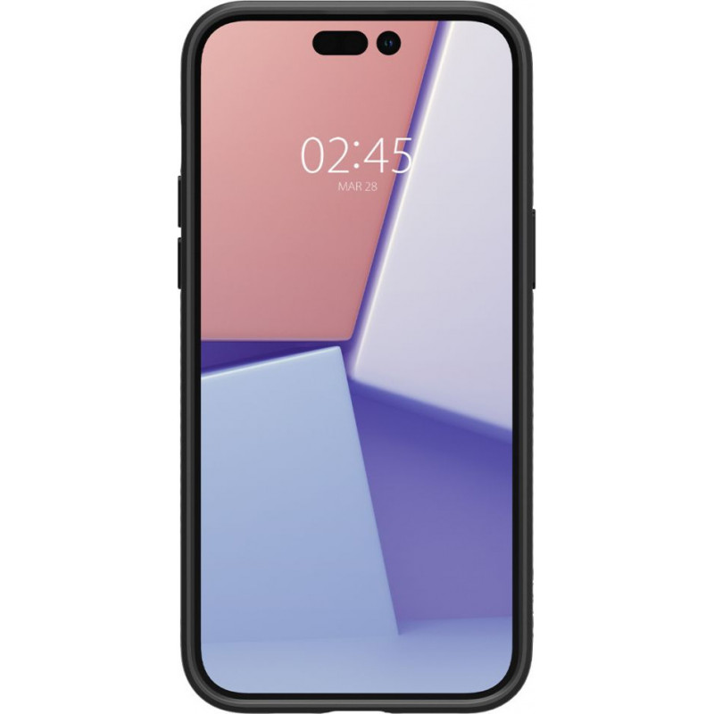 Spigen Liquid Air (ACS04957) kuori Apple iPhone 14 Pro -puhelimelle, matta musta