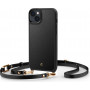 Spigen Cyrill Classic Charm Mag (ACS04948) MagSafe-kuori hihnalla Apple iPhone 14 Plus / 15 Plus -puhelimelle, musta