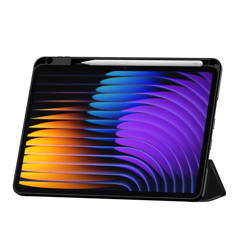 Tech-Protect SmartCase Pen -tablettikotelo Xiaomi Pad 8 / 8 Pro / 7 / 7 Pro -laitteelle, musta