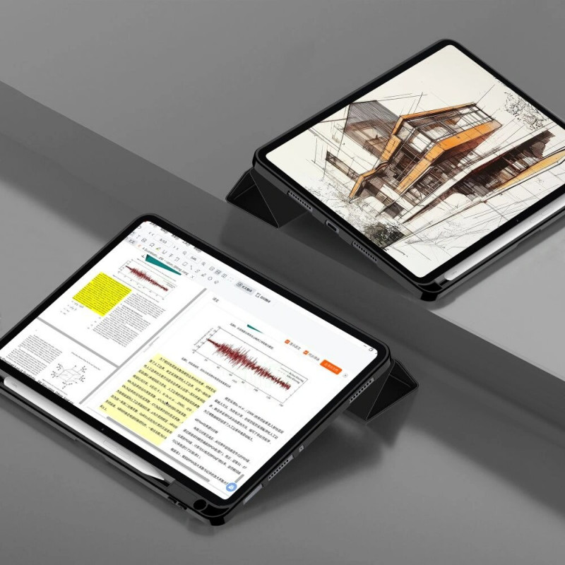 Tech-Protect SmartCase Pen -tablettikotelo Xiaomi Pad 8 / 8 Pro / 7 / 7 Pro -laitteelle, musta
