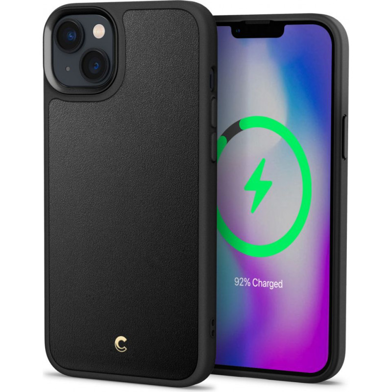 Spigen Cyrill Kajuk Mag (ACS04946) MagSafe-kuori Apple iPhone 14 Plus / 15 Plus -puhelimelle, musta