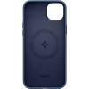 Spigen Silicone Fit Mag (ACS04921) MagSafe-kuori Apple iPhone 14 Plus / 15 Plus -puhelimelle, laivastonsininen