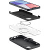 Spigen Silicone Fit Mag (ACS04920) MagSafe-kuori Apple iPhone 14 Plus / 15 Plus -puhelimelle, musta
