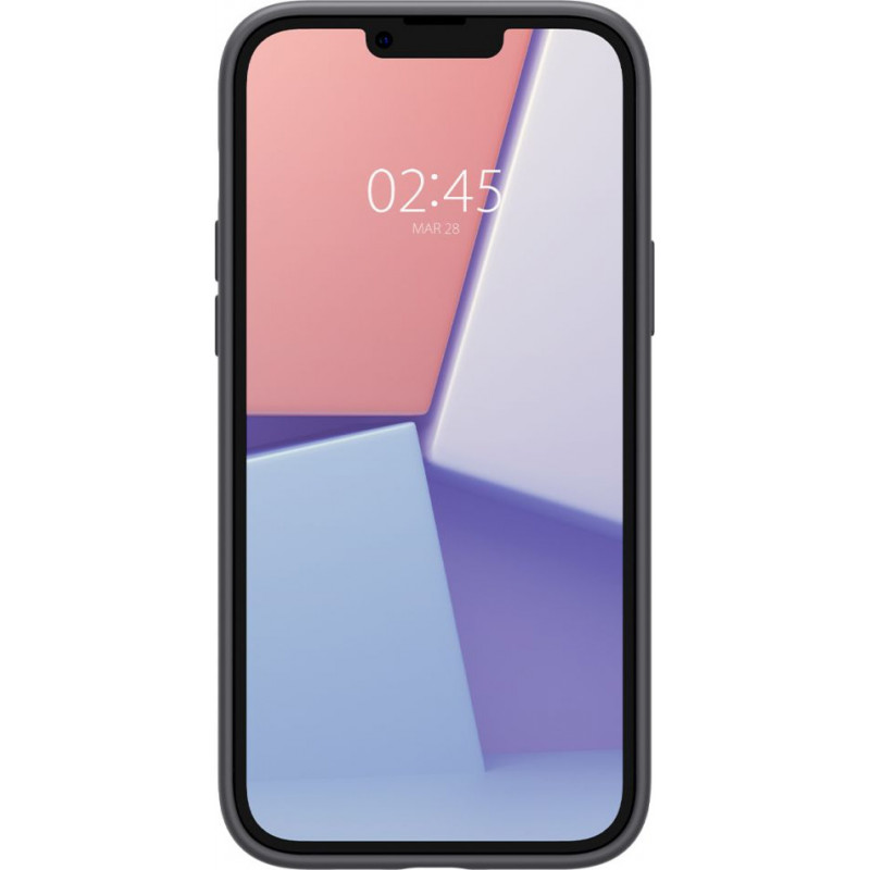 Spigen Silicone Fit Mag (ACS04920) MagSafe-kuori Apple iPhone 14 Plus / 15 Plus -puhelimelle, musta