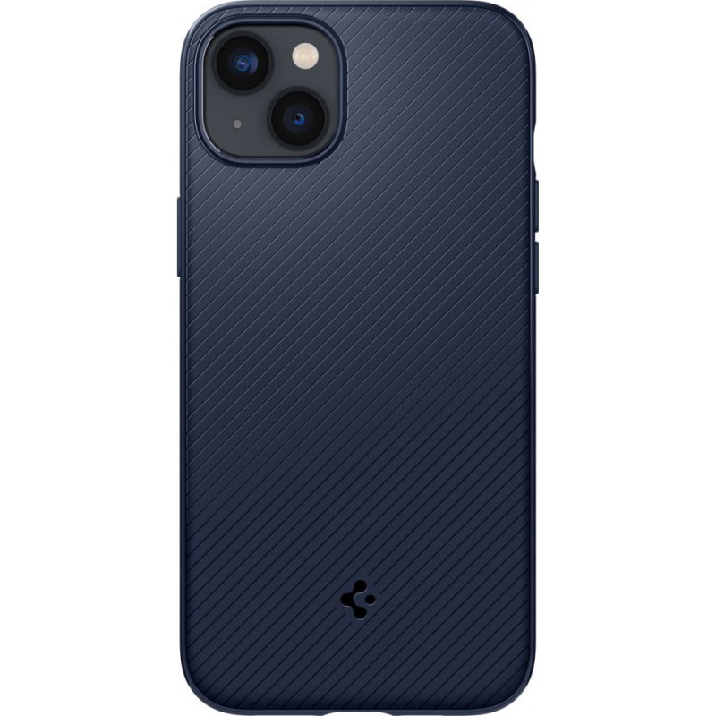 Spigen Mag Armor (ACS04919) -kuori Apple iPhone 14 Plus / 15 Plus -puhelimelle, laivastonsininen