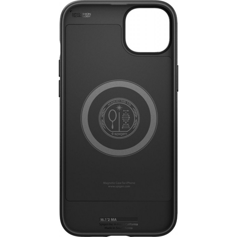 Spigen Mag Armor (ACS04918) kuori Apple iPhone 14 Plus / 15 Plus -puhelimelle, matta musta