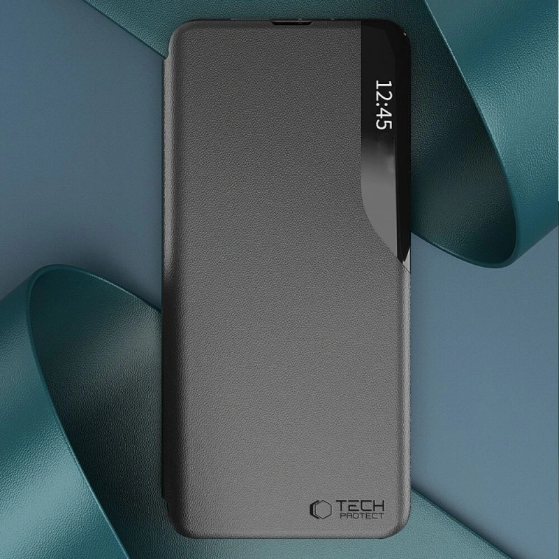 Tech-Protect Smart View -suojakotelo Xiaomi Redmi 12 -puhelimelle, musta
