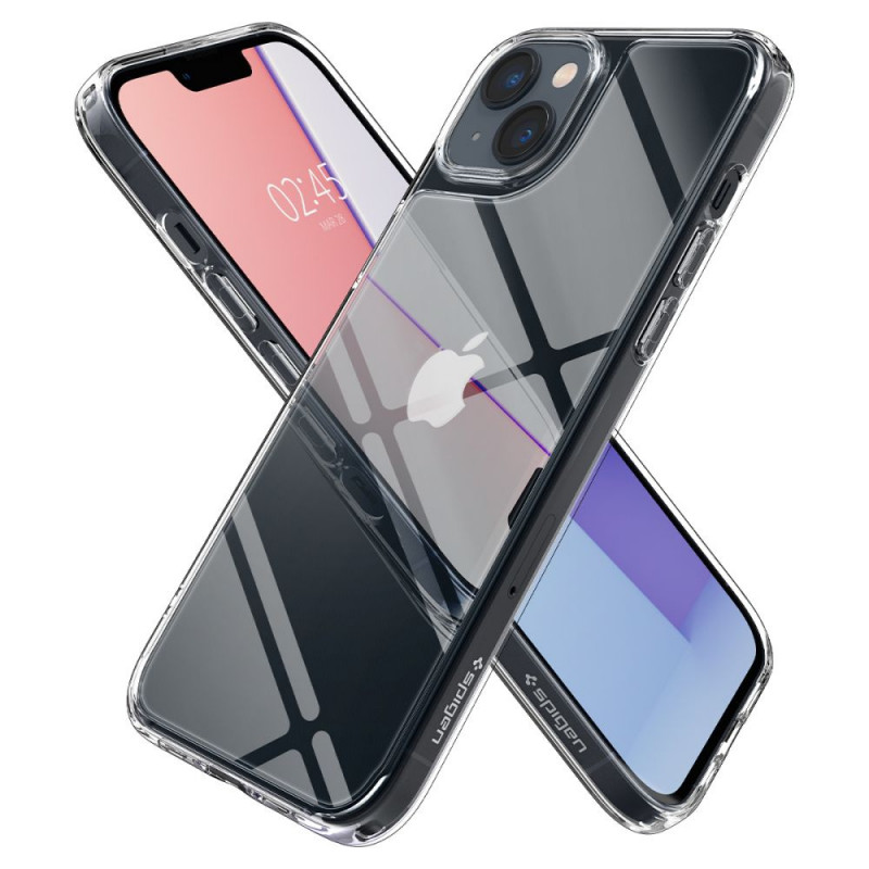Spigen Quartz Hybrid (ACS04906) -kuori Apple iPhone 14 Plus / 15 Plus -puhelimelle, kristallinkirkas