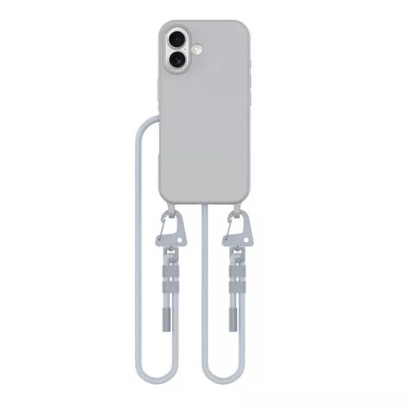 Tech-Protect MagNecklace 26328-0 MagSafe-kuori Apple iPhone 16 -puhelimelle, harmaa