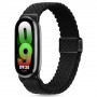Tech-Protect Nylonmag-ranneke Xiaomi Smart Band 8 / 9 / NFC -laitteeseen, musta