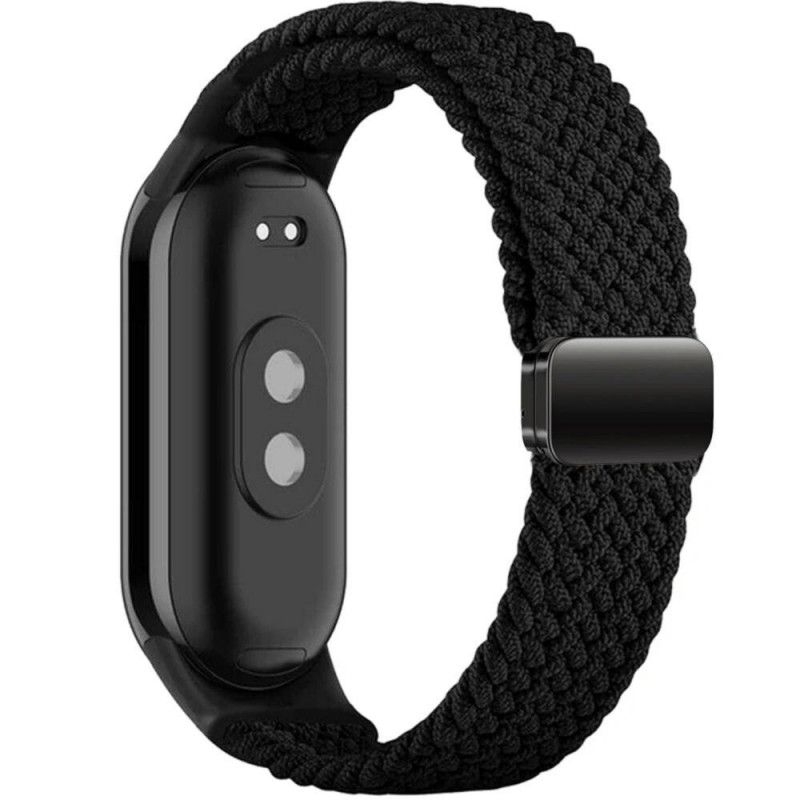 Tech-Protect Nylonmag-ranneke Xiaomi Smart Band 8 / 9 / NFC -laitteeseen, musta