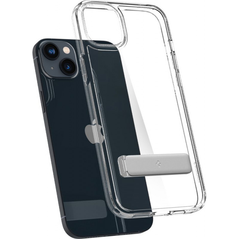 Spigen Ultra Hybrid S (ACS04905) -kuori Apple iPhone 14 Plus / 15 Plus -puhelimelle, Crystal Clear