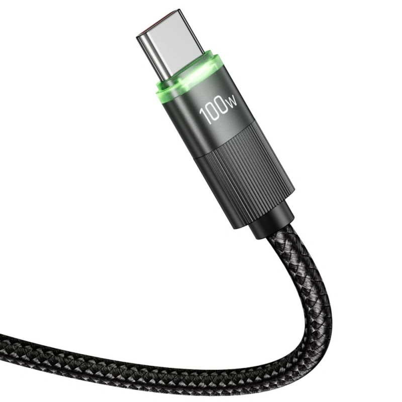 Tech-Protect UB20T Ultraboost USB-C / USB-C -kaapeli PD100W/5A, 180 cm, musta