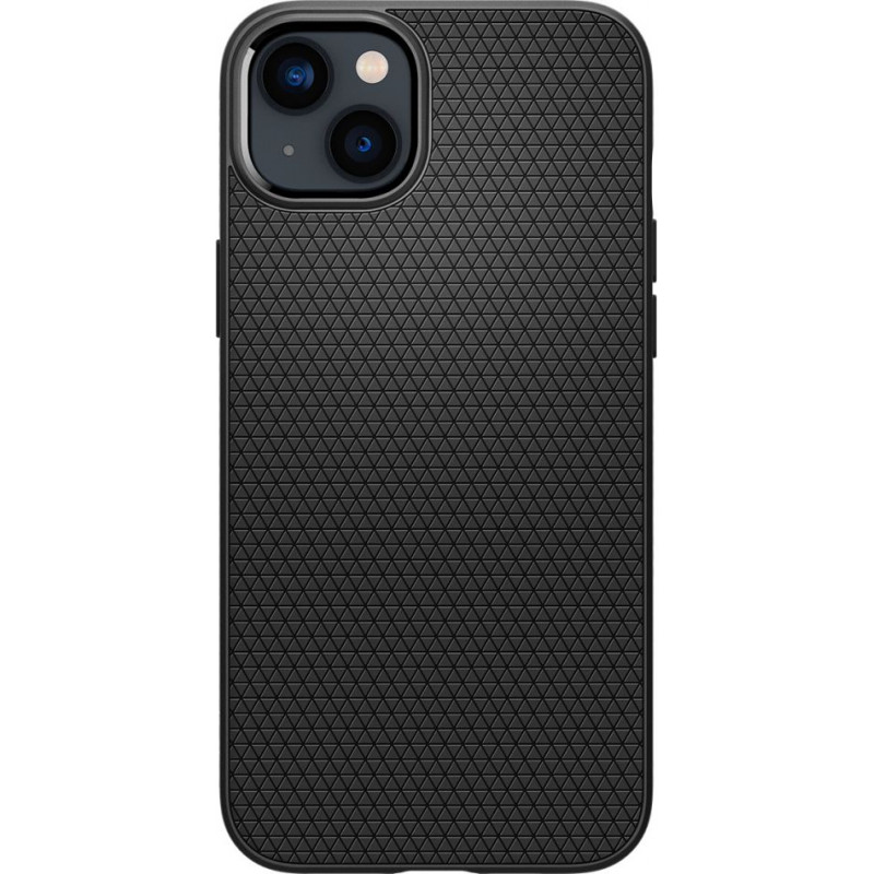 Spigen Liquid Air Apple iPhone 14 Plus / 15 Plus -kuori, mattamusta
