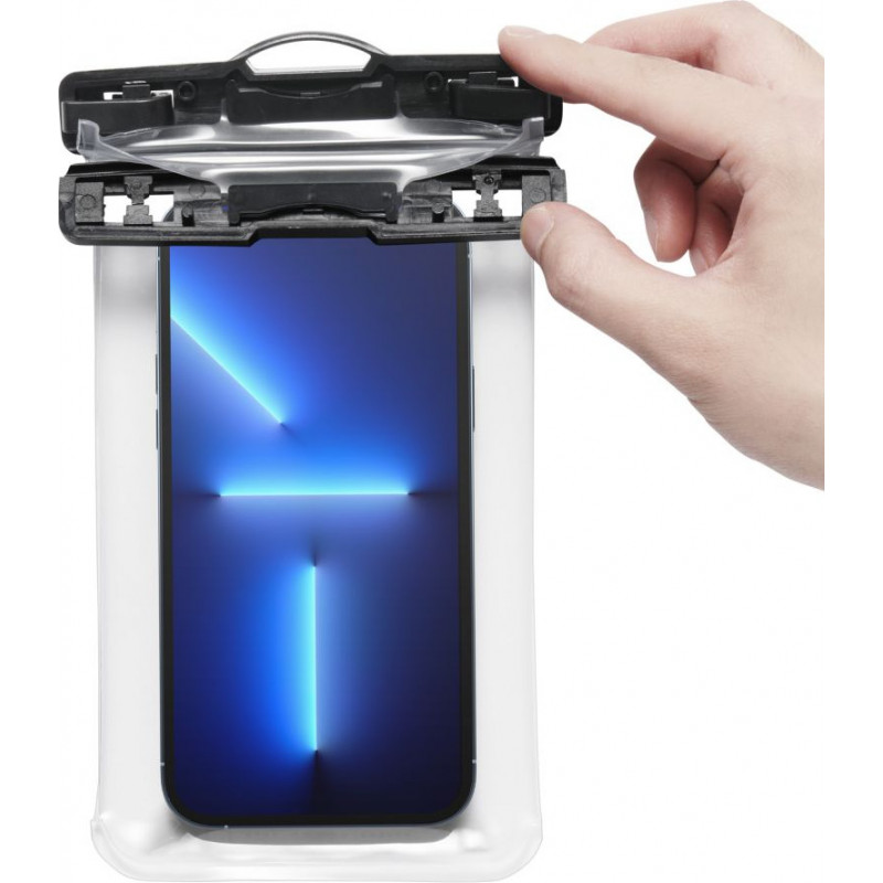 Spigen A601 Aqua Shield yleiskotelo vedenpitävä, Crystal Clear