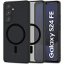 Tech-Protect Magmat MagSafe THP3460 kuori Samsung Galaxy S24 FE -puhelimelle, matta musta