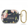 Guess GUE554BLU Floral N.3 -kotelo Apple AirPods Pro -kuulokkeille, sininen