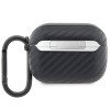 BMW BMAPWMPUCA2 Carbon Double Metal Logo -suojakotelo Apple AirPods Pro -kuulokkeille, musta