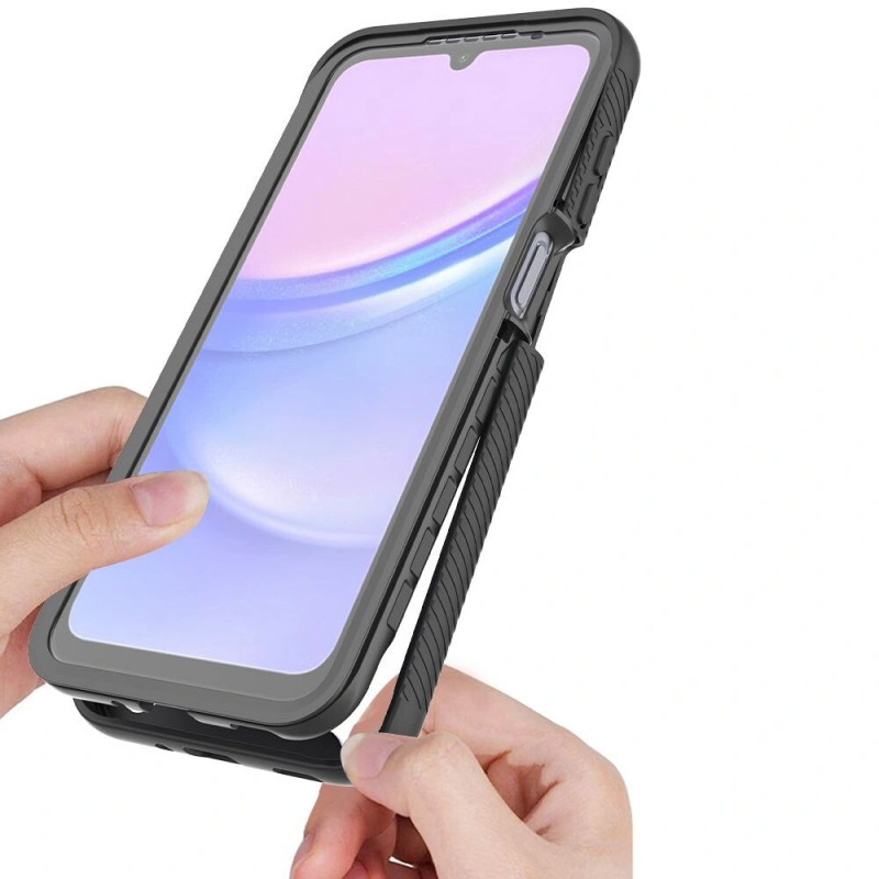 Tech-Protect Defense360 -kuori Samsung Galaxy A16 / A17 / A18 / A26 4G / 5G -puhelimelle, musta