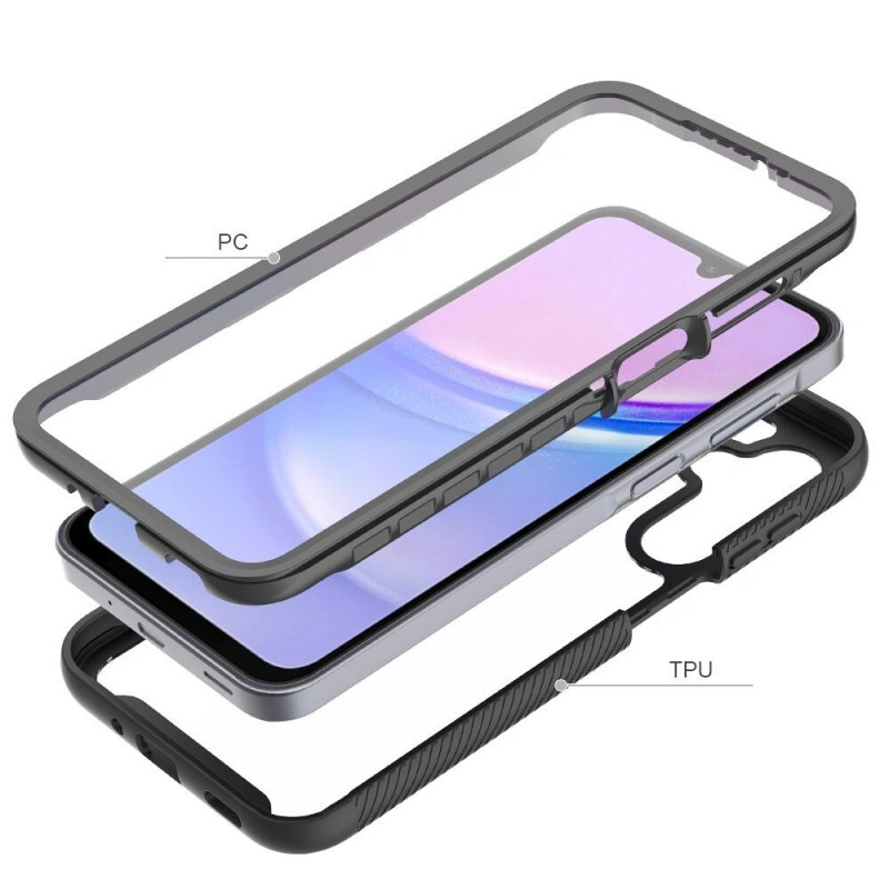 Tech-Protect Defense360 -kuori Samsung Galaxy A16 / A17 / A18 / A26 4G / 5G -puhelimelle, musta
