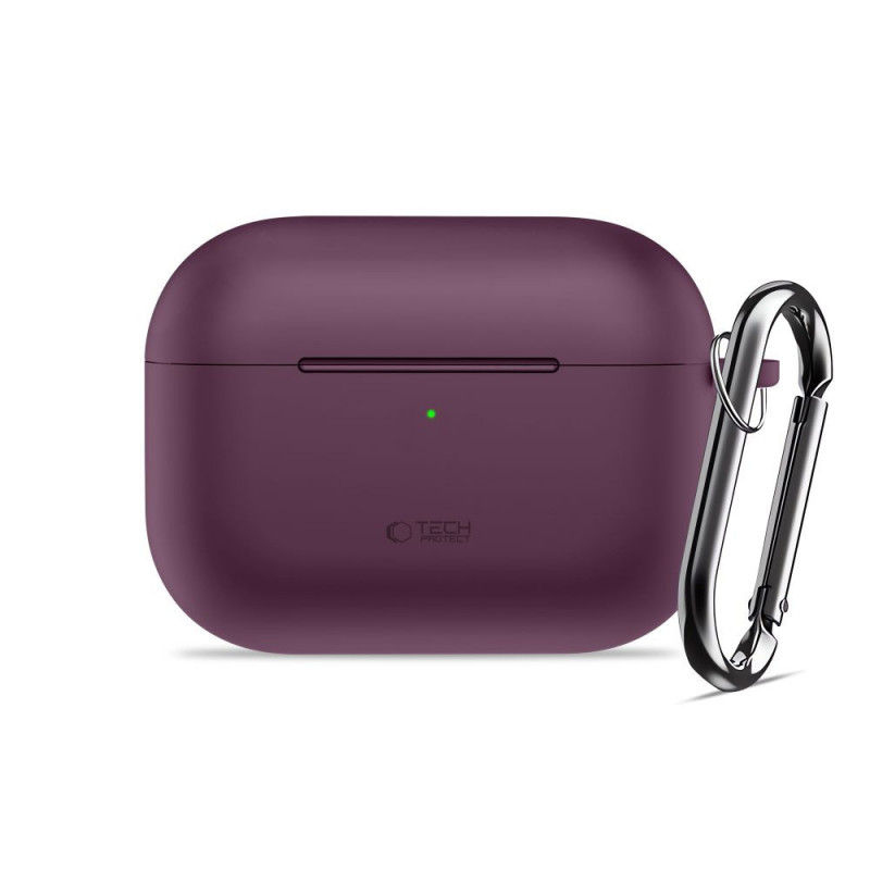 Tech-Protect Silicone Hook THP6103 Apple AirPods Pro 3 -latauskotelon suojakotelo, burgundi