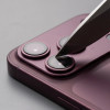 Tech-Protect Camfull Fit+ Apple iPhone 18 Pro -kameran linssinsuoja, Burgundy