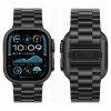 Tech-Protect Stainless THP6099 Apple Watch 8 / 9 / 10 / 11 / 12 / SE / Ultra 44/45/46/49 mm ruostumattomasta teräksestä valmistettu ranneke, musta