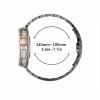 Tech-Protect Stainless THP6100 Apple Watch 8 / 9 / 10 / 11 / 12 / SE / Ultra 44/45/46/49 mm ruostumattomasta teräksestä valmistettu ranneke, Titanium/Orange