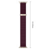Tech-Protect Nylonloop Apple Watch 8 / 9 / 10 / 11 / 12 / SE / Ultra 44/45/46/49 mm -kellonranneke, Deep Burgundy
