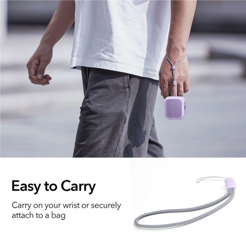 ESR Orbit HaloLock MagSafe -kotelo Apple AirPods 4 -kuulokkeille, violetti