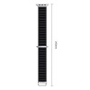 Tech-Protect Nylon Pro Apple Watch 8 / 9 / 10 / 11 / 12 / SE / Ultra 44/45/46/49 mm -kelloranneke, musta
