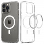 Spigen Ultra Hybrid Mag MagSafe -suojakotelo Apple iPhone 13 Pro Max -puhelimelle, valkoinen