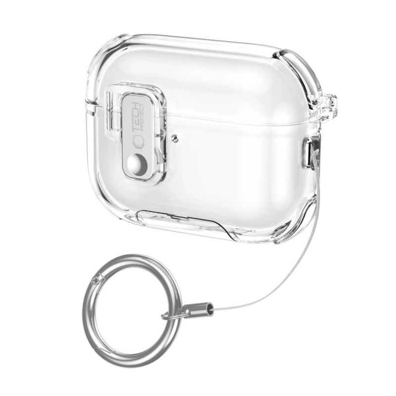 Tech-Protect Bounce Pro Apple AirPods Pro 3 -latauskotelon suojakotelo, kirkas