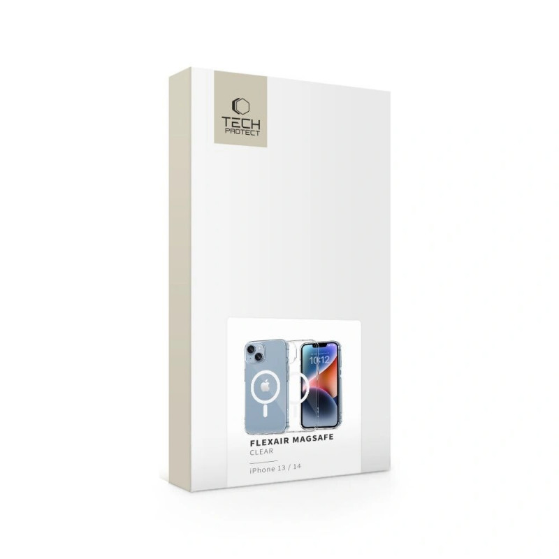 Tech-Protect FlexAir MagSafe -suojakotelo Apple iPhone 13 / 14 -puhelimelle, kirkas